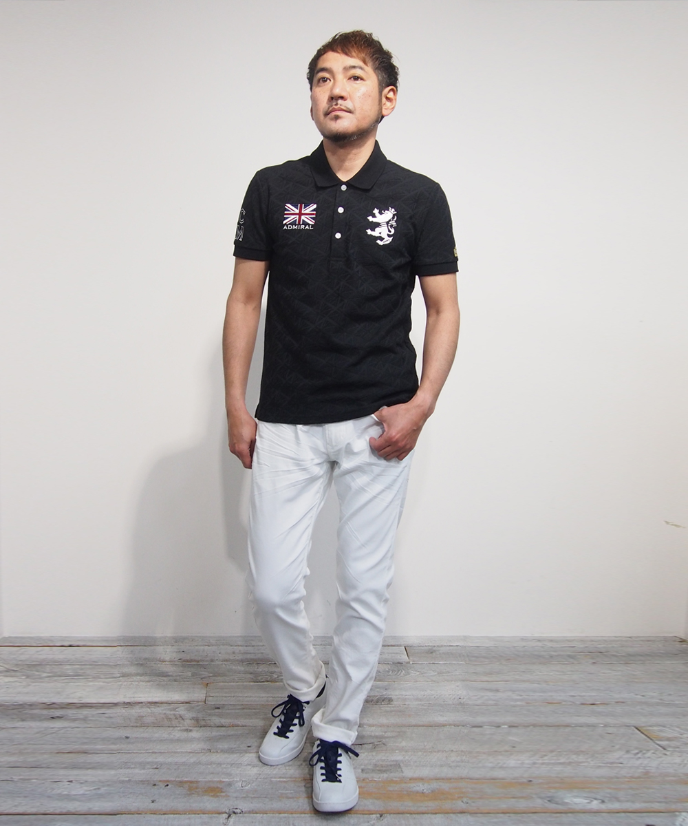 希少・美品！admiralメンズL L Admiral NICOLE CLUB FOR MEN 別注ポロシャツ COLOR VARIATION